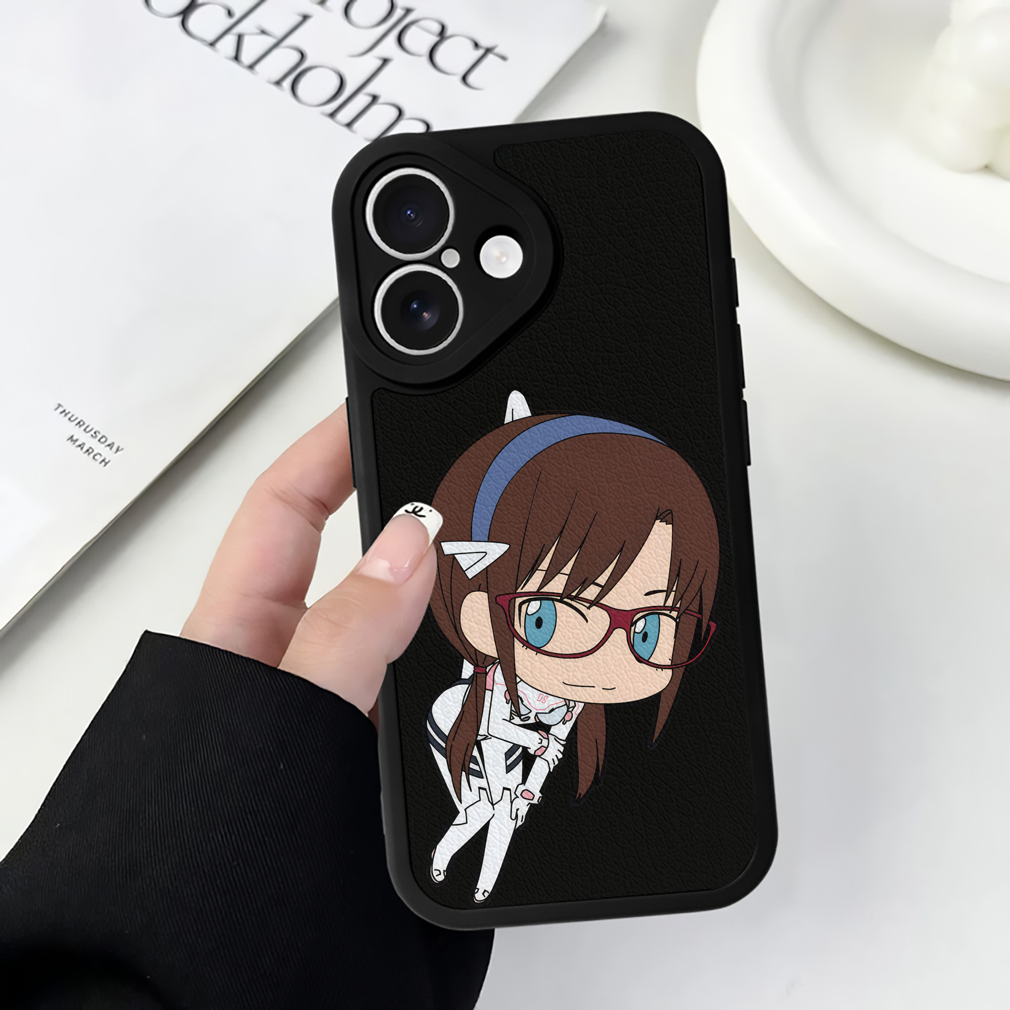 （画像用） EVA 新世紀エヴァンゲリオン 【iPhone 16シリーズ対応】シリコンスマホケース（レザー調） 材質：シリコン